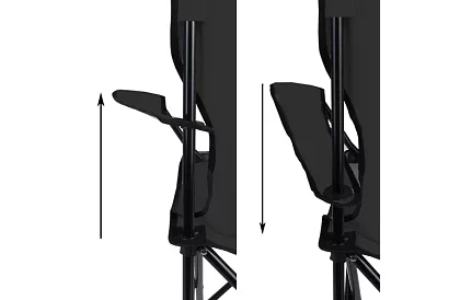 Scaun de pescuit pliabil – scaun de camping negru