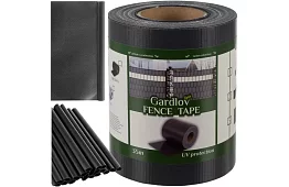 Bandă de umbrire pentru gard antracit – panou 450 g/m2 + cleme