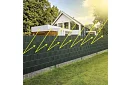 Bandă de umbrire pentru gard verde – panou 450 g/m2 + cleme