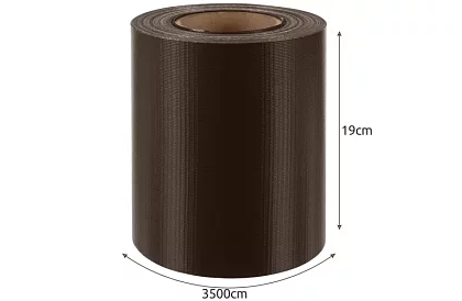 Bandă de umbrire pentru gard maro – panou 450 g/m2 + cleme