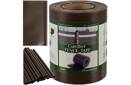 Bandă de umbrire pentru gard maro – panou 450 g/m2 + cleme