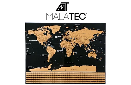 Harta de zgâriere cu steaguri – Scratch Map the World + accesorii