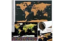 Harta de zgâriere cu steaguri – Scratch Map the World + accesorii