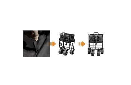 Cărucior pliabil pentru plajă - până la 100kg