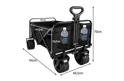 Cărucior pliabil pentru plajă - până la 100kg