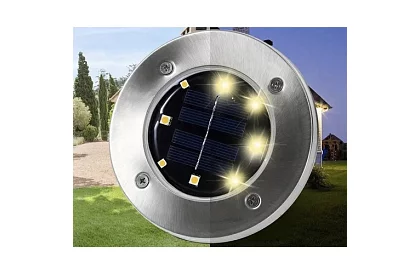 Iluminare solară pentru grădină Luminile Disk - 12 bucăți