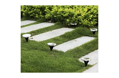 Iluminare solară pentru grădină Luminile Disk - 12 bucăți