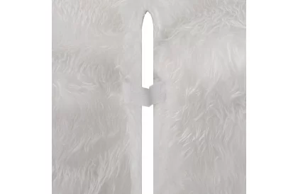 Covor pentru bradul de Crăciun - 90 cm - blană albă