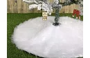 Covor pentru bradul de Crăciun - 90 cm - blană albă