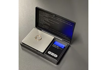 Cântar cu ecran iluminat pentru bijuterii 0,1 g până la 500 g