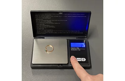 Cântar cu ecran iluminat pentru bijuterii 0,1 g până la 500 g