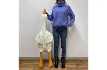 Gâscă mare de pluș – 130 cm