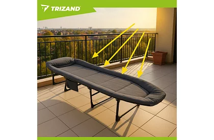 Patul de camping pliabil cu saltea – capacitate de încărcare 150 kg