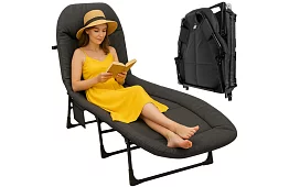 Patul de camping pliabil cu saltea – capacitate de încărcare 150 kg