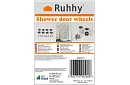 Roți pentru ușile glisante ale cabinelor de duș 23 x 6 mm – 8 buc.