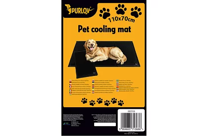 Saltea de răcire din gel neagră - 110 x 70 cm