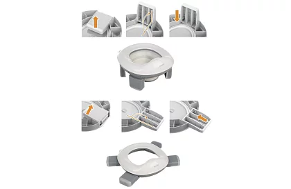 Toaletă de călătorie pliabilă pentru copii 2 în 1