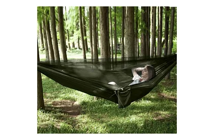 Rețea de hamac turistică cu plasă împotriva țânțarilor pentru două persoane – capacitate de 250 kg