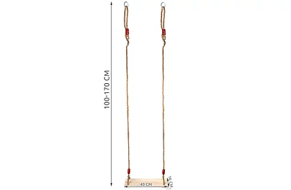 Leagăn de copii suspendat pe frânghii