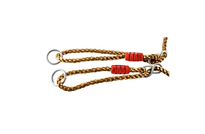 Leagăna pentru copii suspendată pe frânghii – din plastic - roșie