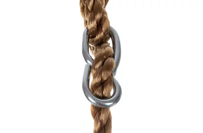 Leagă de copii suspendată pe frânghie – disc din plastic