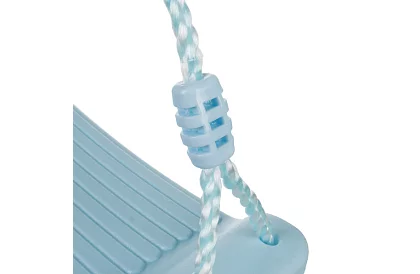 Leagăn de copii suspendat pe frânghii – din plastic – albastru