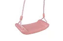 Leagăna pentru copii suspendată pe frânghii – din plastic – roz