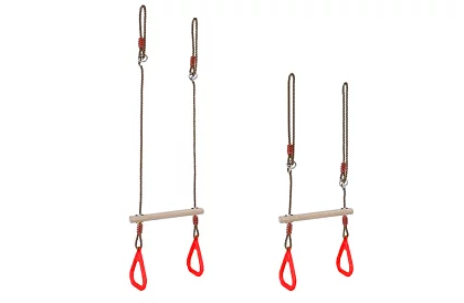 Leagăna pentru copii cu bară pe frânghii – 2în1