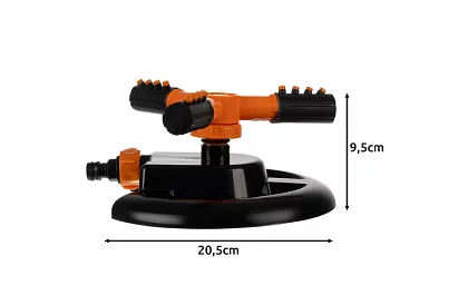 Sprinkler rotativ de grădină - cu 3 brațe