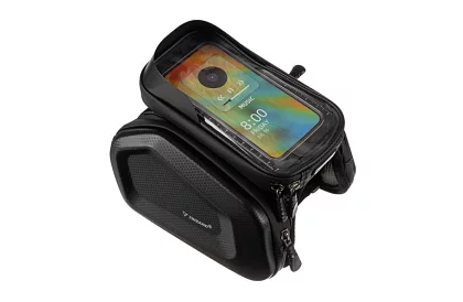 Geantă impermeabilă pentru bicicletă cu suport pentru telefon mobil