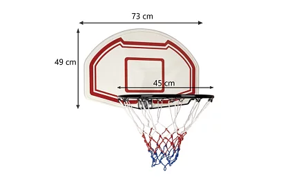 Coș de baschet cu tablă – suspendare și pe uși
