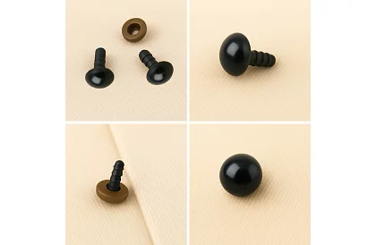 Ochi și nasuri pentru plușuri – set de 560 de bucăți + husă