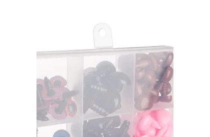 Ochi și nasuri pentru plușuri – set de 560 de bucăți + husă