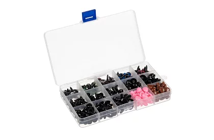 Ochi și nasuri pentru plușuri – set de 560 de bucăți + husă