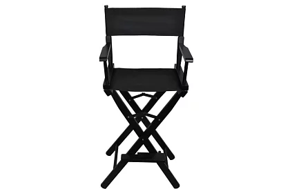 Scaun de cosmetică din lemn profesional - negru