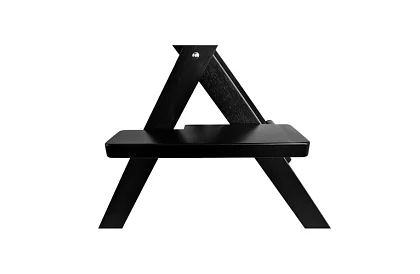 Scaun de cosmetică din lemn profesional - negru