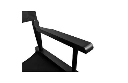 Scaun de cosmetică din lemn profesional - negru