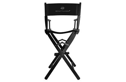 Scaun de cosmetică din lemn profesional - negru