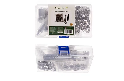 Set de 100 bucăți de ochiuri pentru pânze cu nituitor și perforator