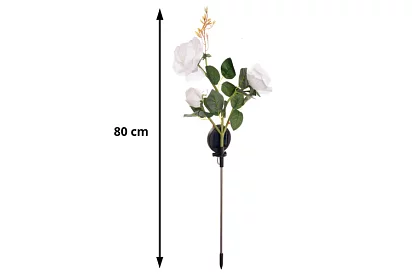 Lampa LED solară de grădină – trandafir