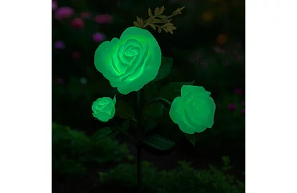 Lampa LED solară de grădină – trandafir