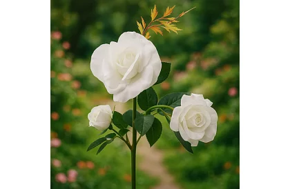 Lampa LED solară de grădină – trandafir