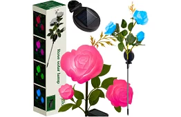 Lampa LED solară de grădină – trandafir