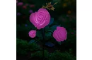 Lampa LED solară de grădină – trandafir