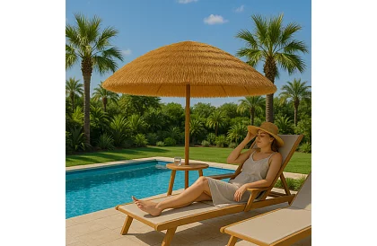 Umbrelă de grădină hawaiană - diametru 150 cm