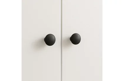 Uși de mobilier – butoane negre - 10 bucăți