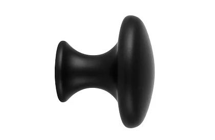 Uși de mobilier – butoane negre - 10 bucăți