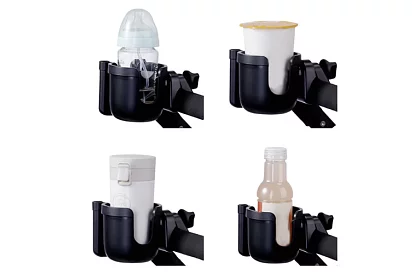 Suport pentru băuturi și telefon pe mânerul căruciorului