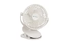 Ventilator wireless cu clemă - alb - încărcare USB-C 1200 mAh