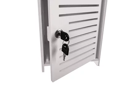 Dulap de baie cu suport pentru hârtie igienică – alb